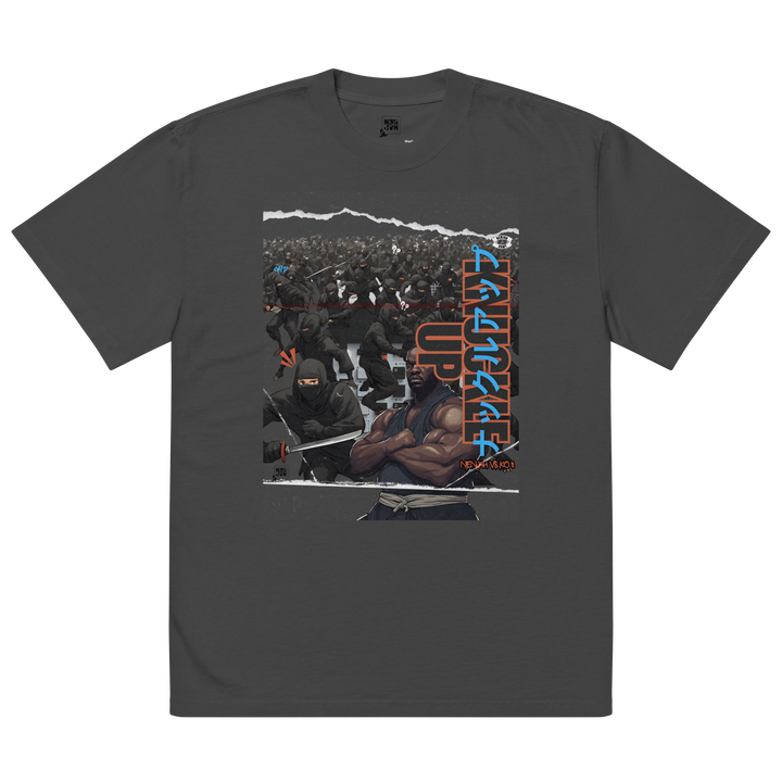 Knuckle Up Oversize Tee (Faded Black)