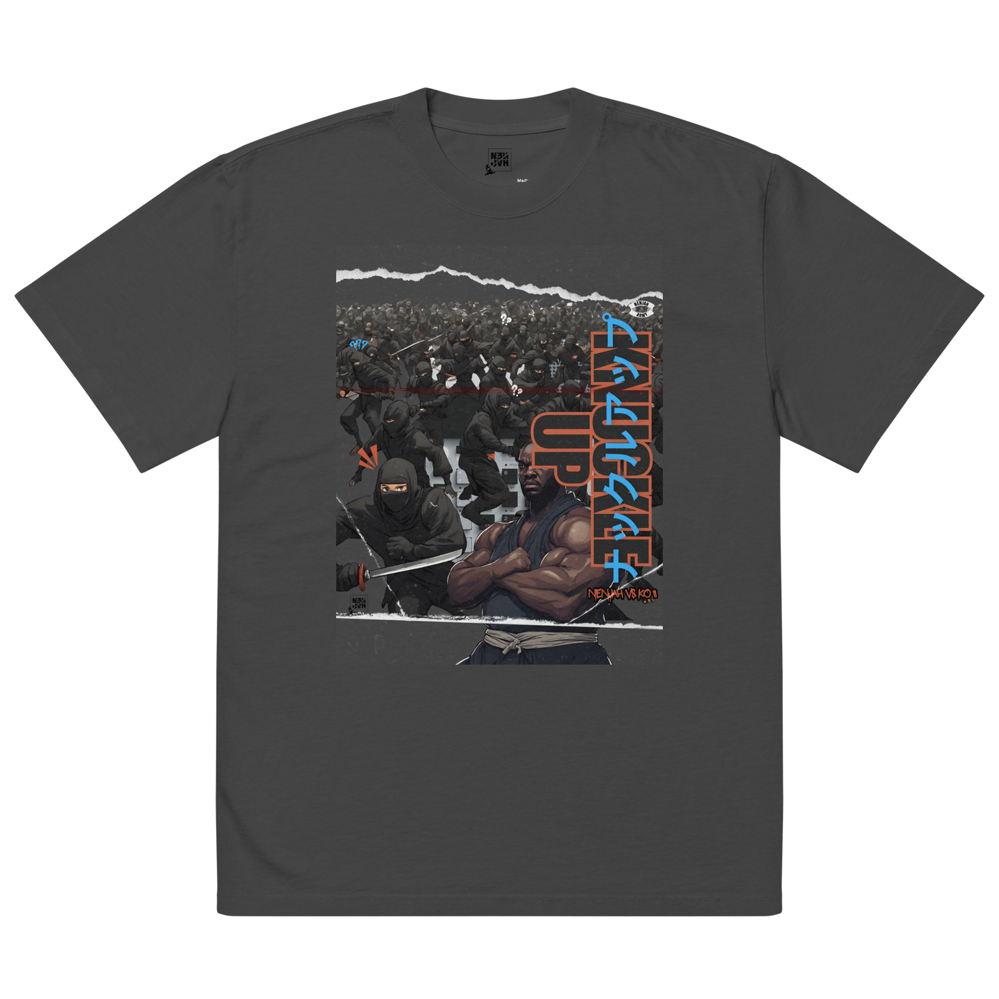Knuckle Up Oversize Tee (Faded Black)