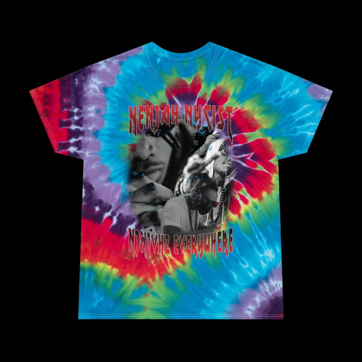 Nenjahz Everywhere Tie-Dye Tee, Spiral (FESTIVAL)